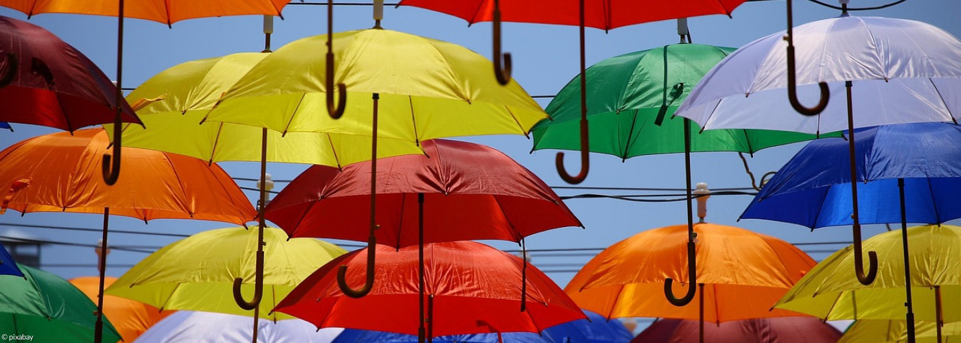 Regenbogenschirme