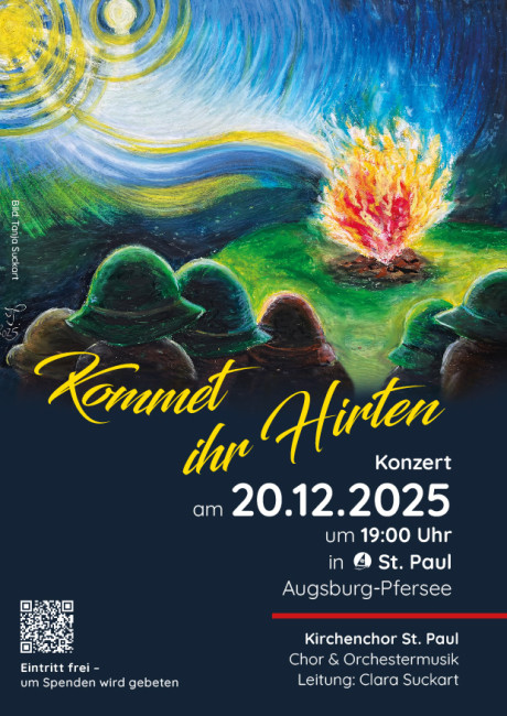 Flyer Weihnachtskonzert Sankt Paul 2025