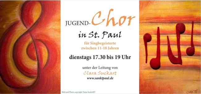 Flyer Jugendchor Sankt Paul