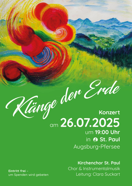 Ankündigung Sommerkonzert Kichenchor Sankt Paul